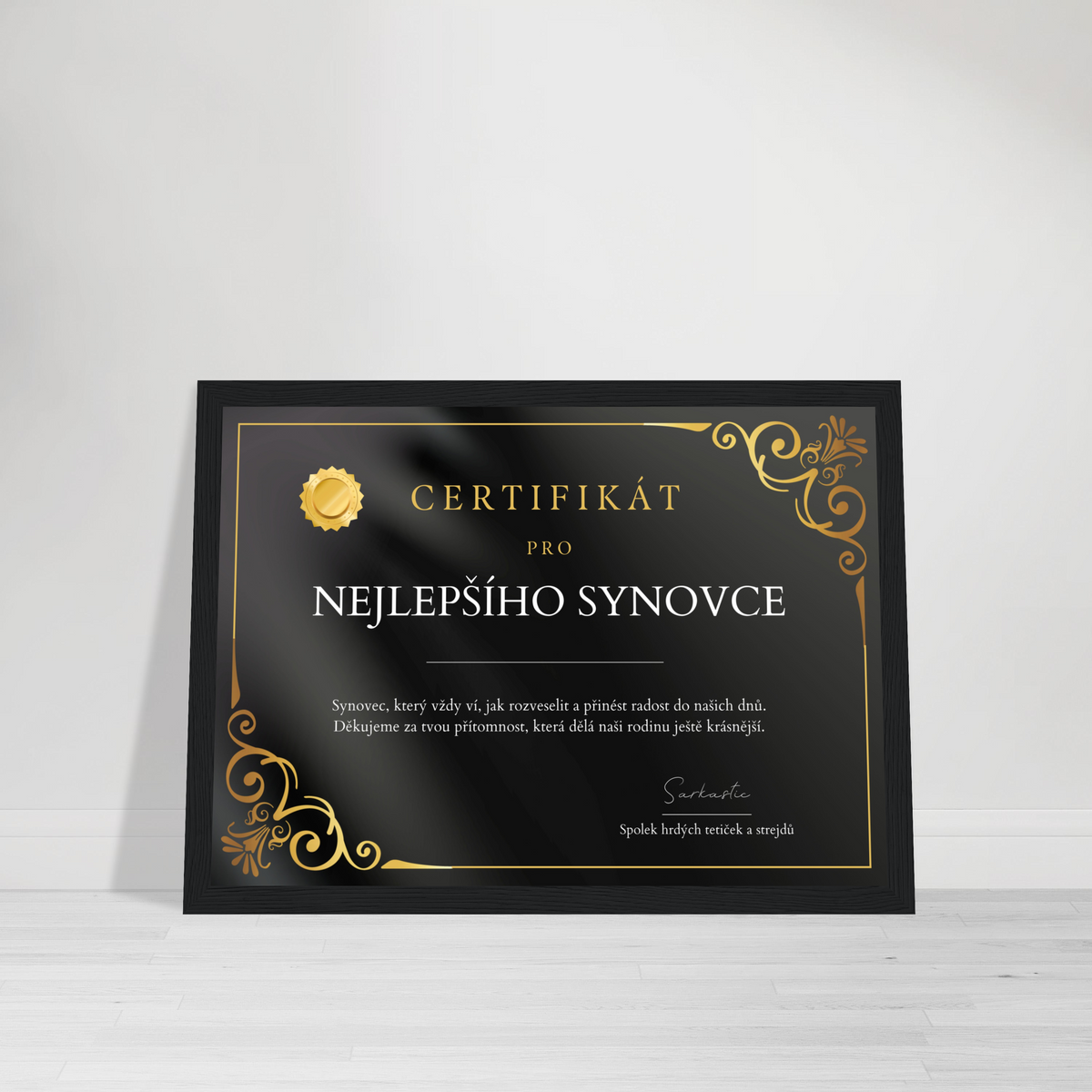 Certifikát Nejlepší Synovec