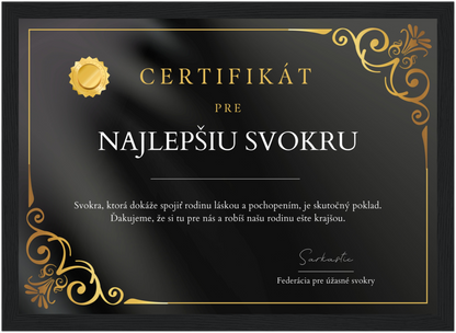 Certifikát Najlepšia Svokra (SK)
